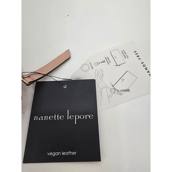 Nanette Lepore Pink Wristlet Wallet Vegan Leather with Key Ring NWT - Picture 4 of 5